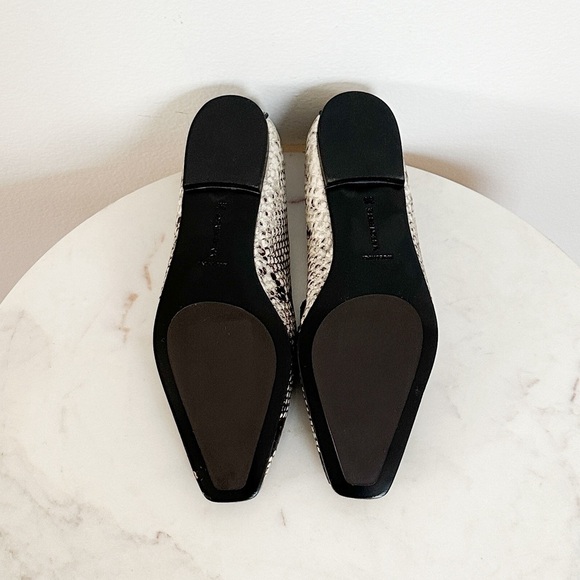 NEW Marion Parke Caroline Snakeskin Embossed Leather Loafer Natural Python‎ Sz 6 - Picture 8 of 8